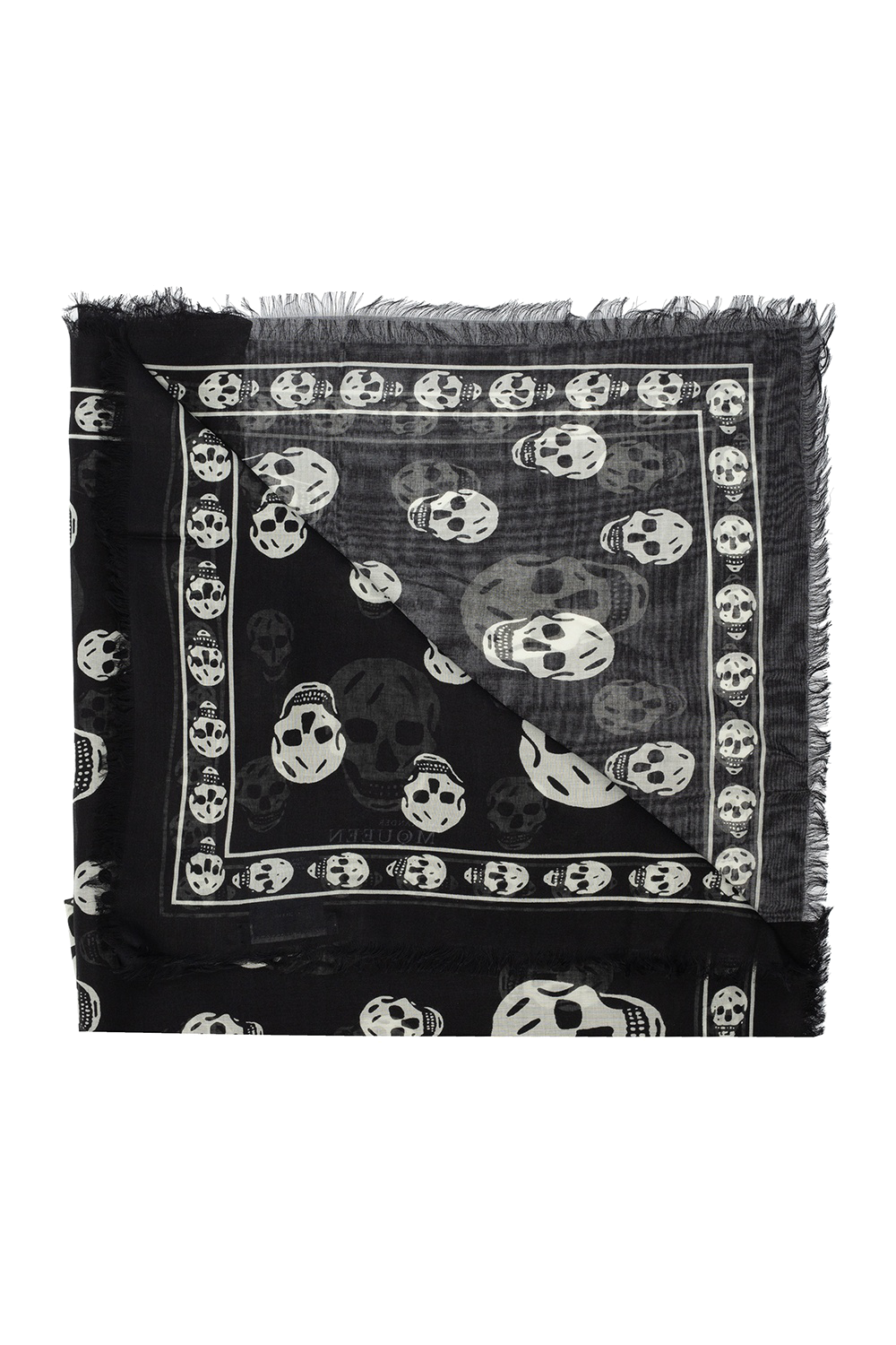 Black Skull Scarf Alexander McQueen - Vitkac Canada